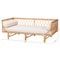 Bali & Pari Davida Modern Bohemian Natural Brown Rattan Daybed 241-13406-ZORO - alternate 4